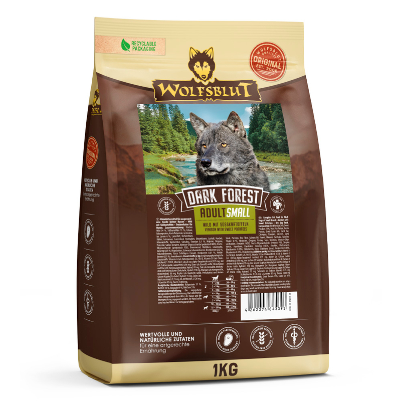 Wolfsblut Dark Forest Small Breed - Wild mit Süßkartoffel
