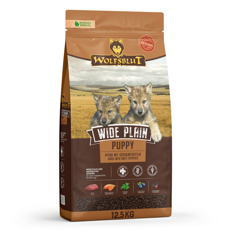 Wolfsblut Wide Plain Puppy - Pferd mit Süßkartoffel