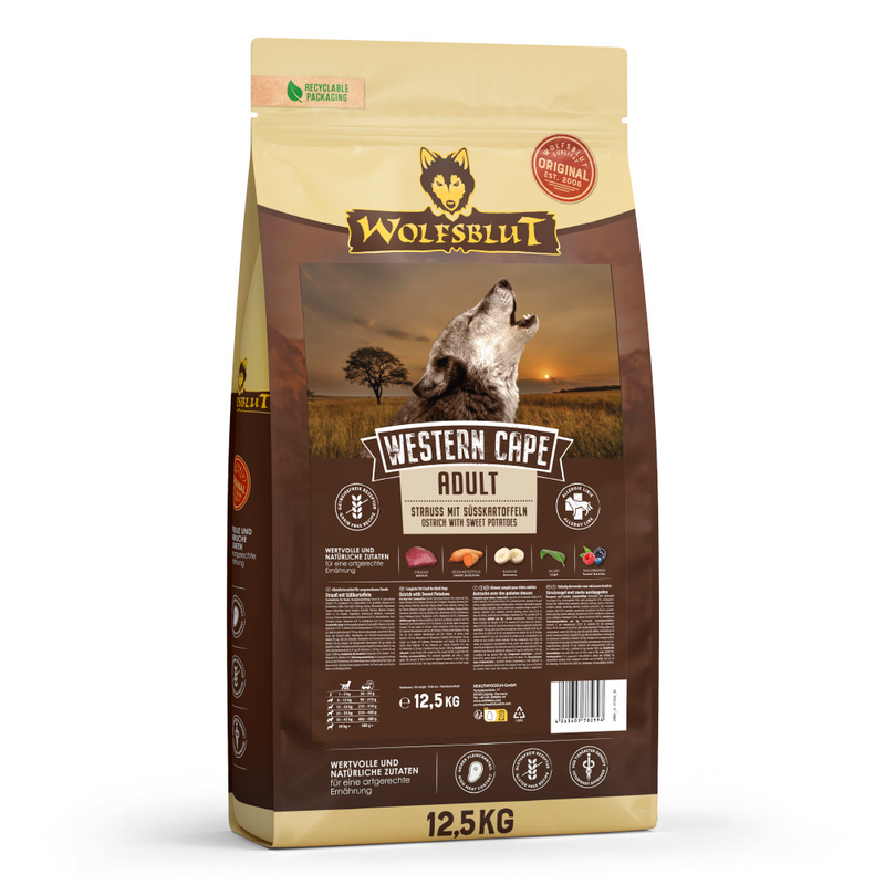 Wolfsblut Western Cape Adult - Strauß mit Banane