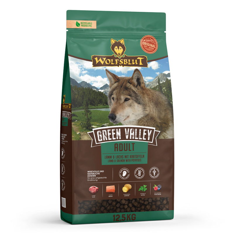 Wolfsblut Green Valley Adult - Lamm & Lachs mit Kartoffel