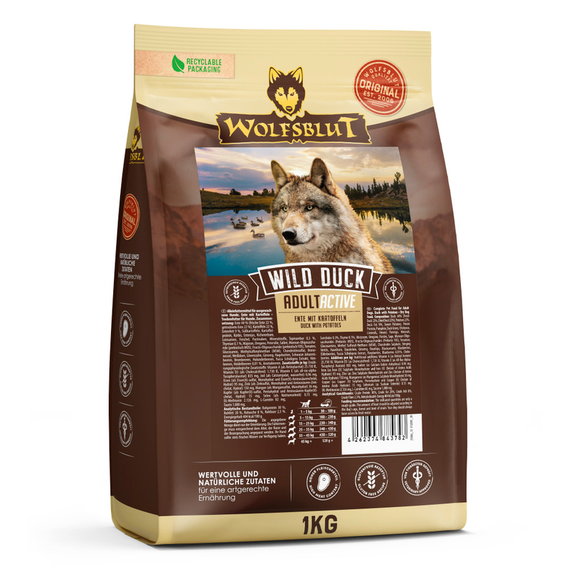 Wolfsblut Wild Duck Active - Ente mit Kartoffel