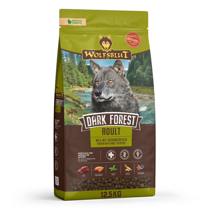 Wolfsblut Dark Forest Adult - Wild mit Süßkartoffeln