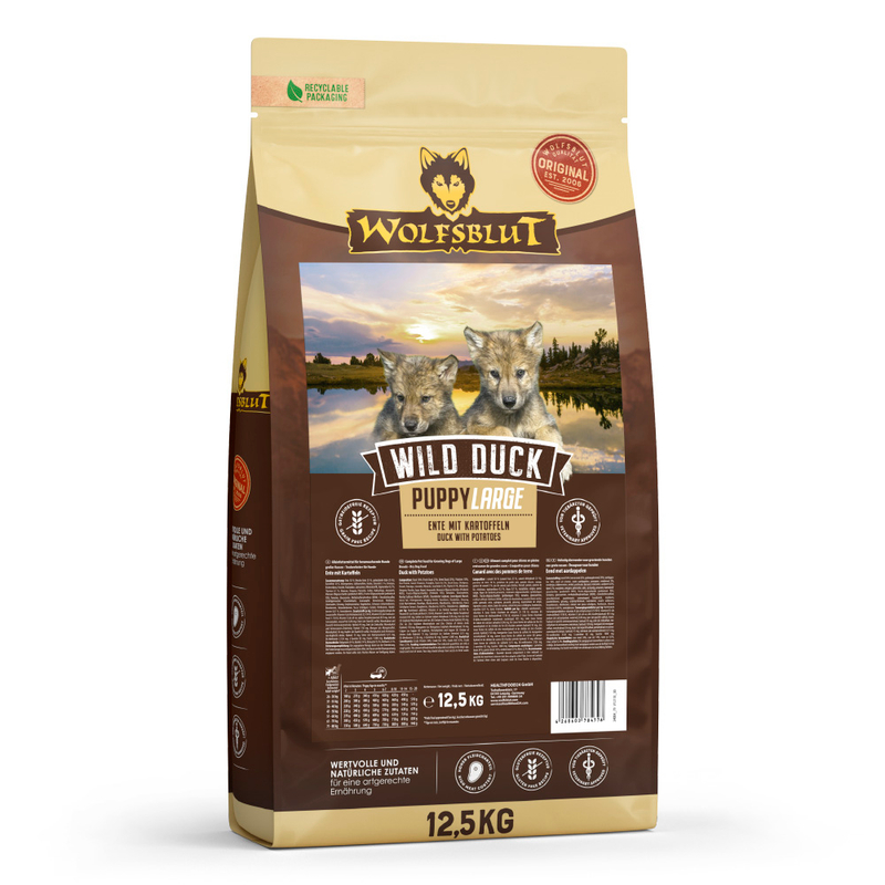 Wolfsblut Wild Duck Large Breed Puppy - Ente mit Kartoffel