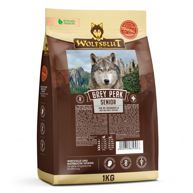 Wolfsblut Grey Peak Senior - Ziege und Süßkartoffel