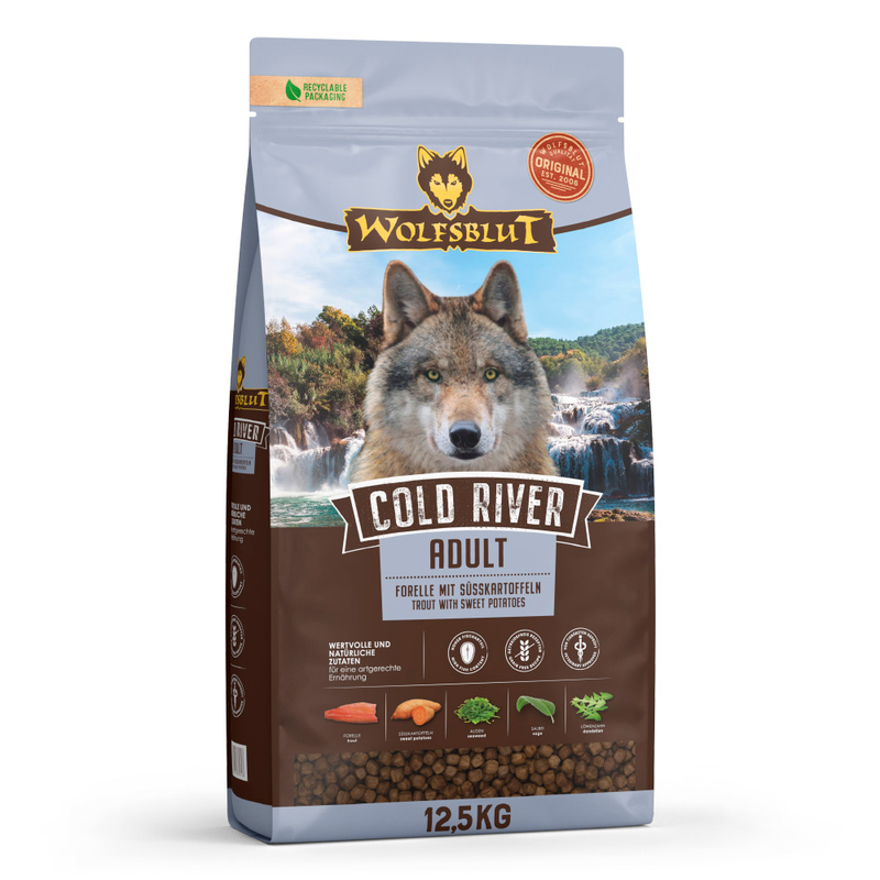 Wolfsblut Cold River Adult - Forelle mit Süßkartoffeln