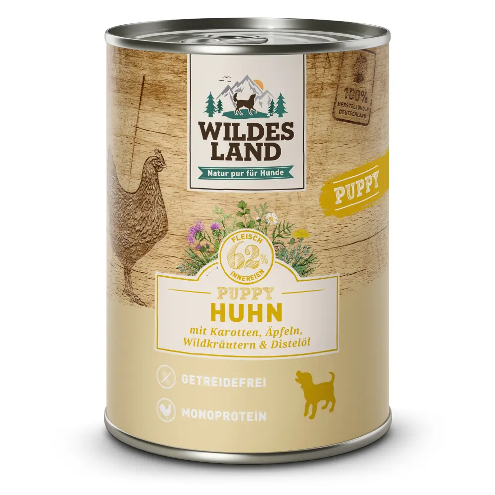 Wildes Land Puppy Huhn Karotten & Äpfeln