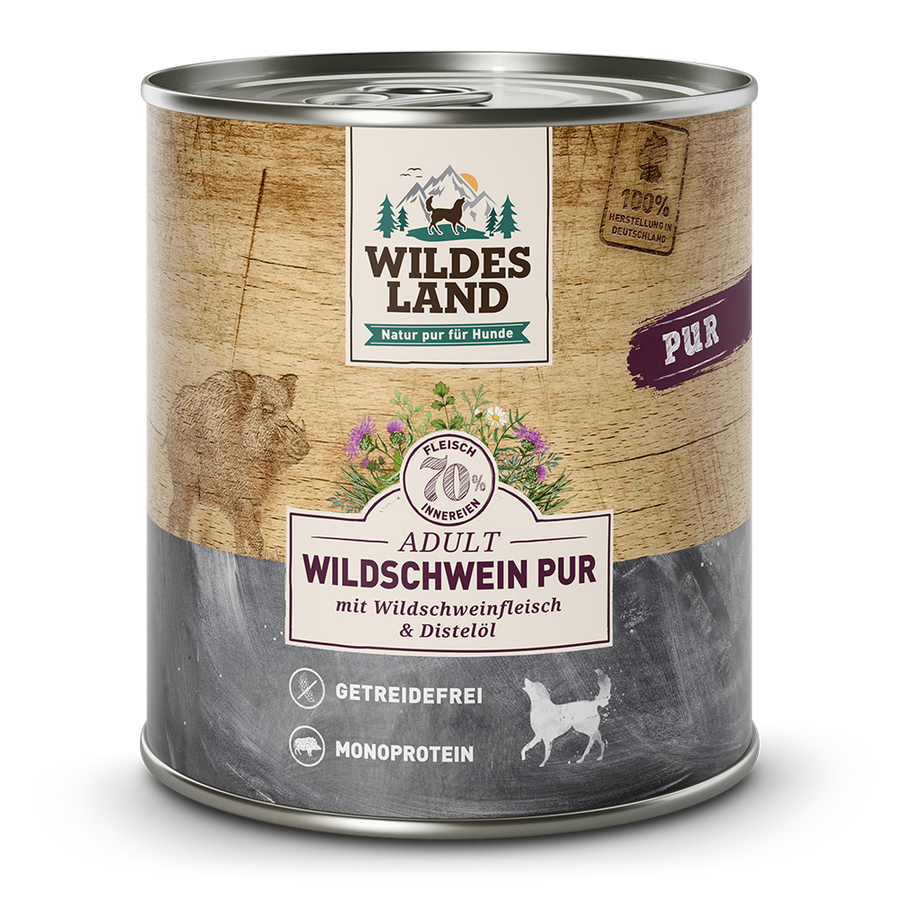Wildes Land Wildschwein PUR mit Distelöl