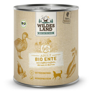 Wildes Land Bio Ente mit Süßkartoffeln
