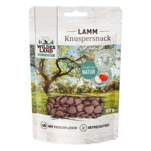 Wildes Land Knuspersnack Lamm mit Apfel