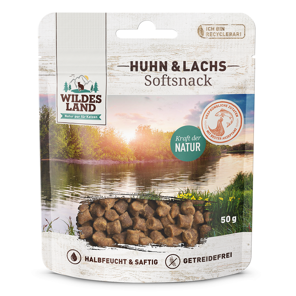Wildes Land Softsnack Huhn & Lachs