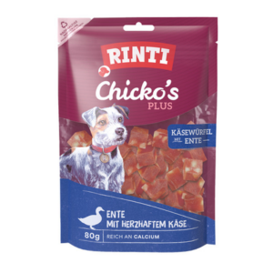 Rinti Chicko Käsewürfel mit Ente 80g