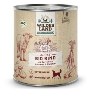 Wildes Land Bio Rind mit Kartoffeln & Zucchini