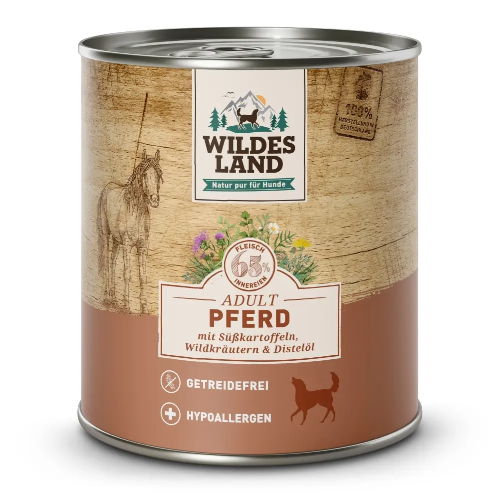 Wildes Land Classic Pferd mit Süßkartoffeln