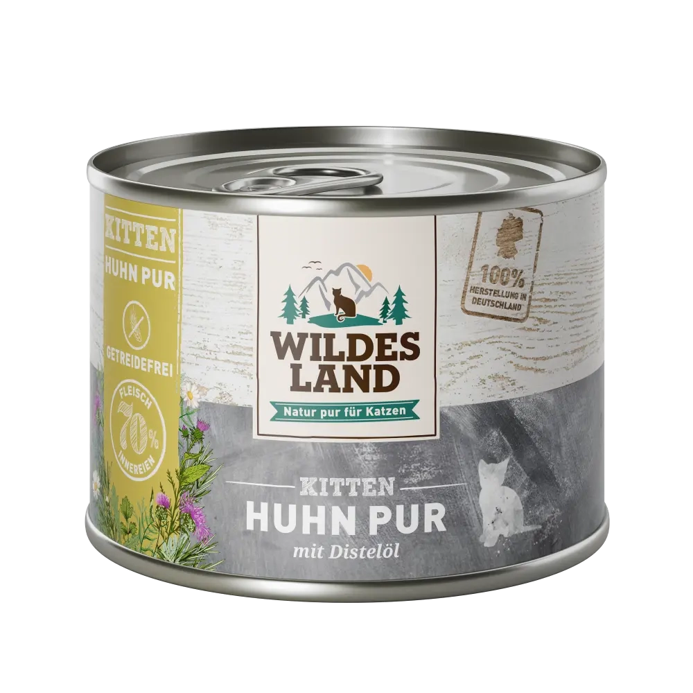 Wildes Land Pur / Kitten Huhn PUR für Kitten mit Distelöl