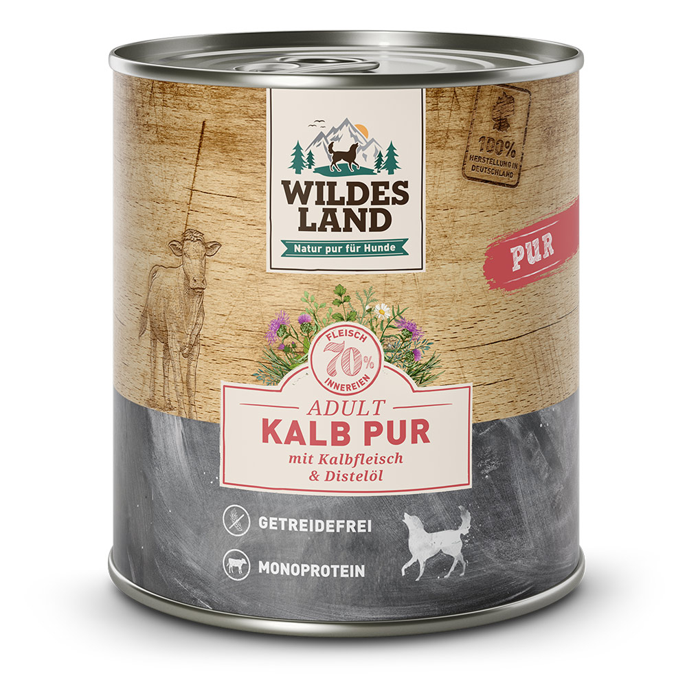 Wildes Land Kalb PUR mit Distelöl