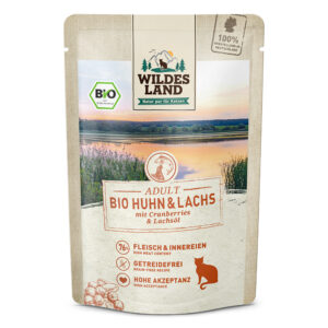 Wildes Land Bio Huhn und Lachs mit Cranberries