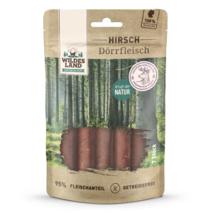 Wildes Land Hirsch Dörrfleisch 3 Stk.