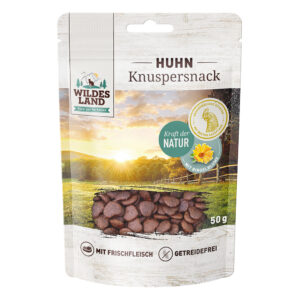 Wildes Land Knuspersnack Huhn mit Ringel.