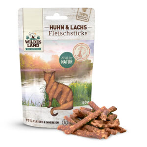 Wildes Land Katzensticks Huhn und Lachs Sticks