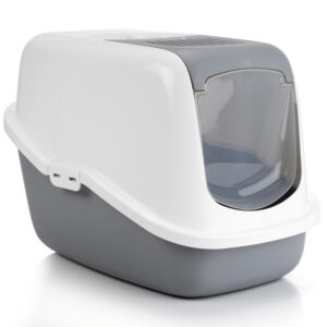 Savic Katzentoilette Nestor Grau/Weiß 56X39X39