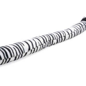Beeztees Plüsch Hundespielzeug Dschungel Zebraschwanz Weiß
