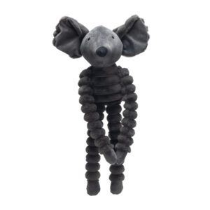 Designed by Lotte Plüsch Hundespielzeug Reza Maus Swg Anthrazit 62