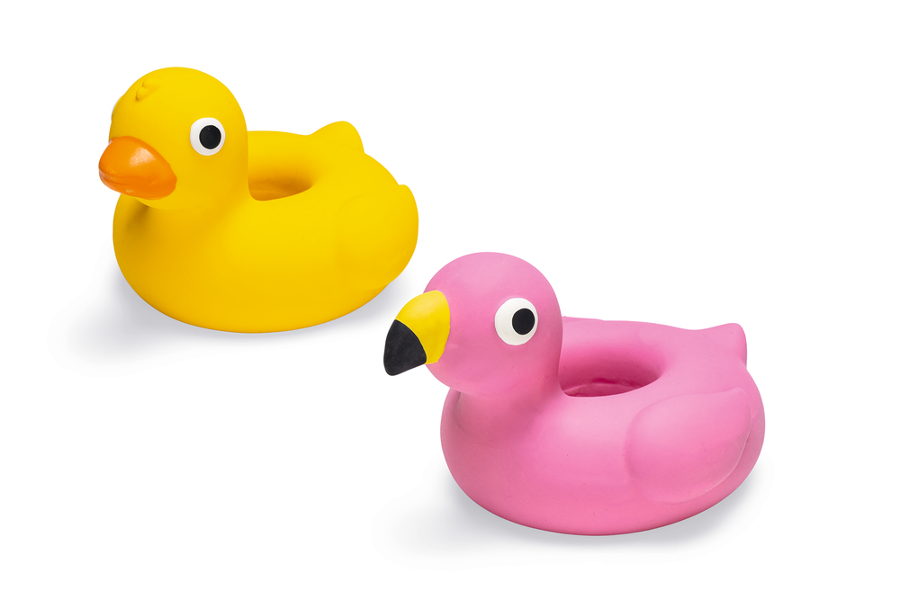 Beeztees Latex Hundespielzeug Ente+Flamingo sortiert 12Stück