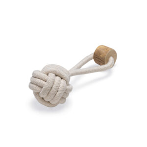 Beeztees Baumwolle Fliegender Ball S Beige 6.5X17