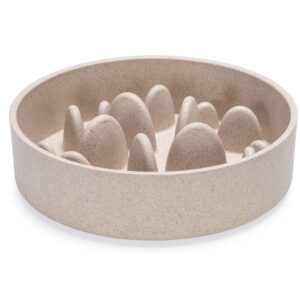 Designed by Lotte Bambus Antischlingnapf Hund Pom Beige 17