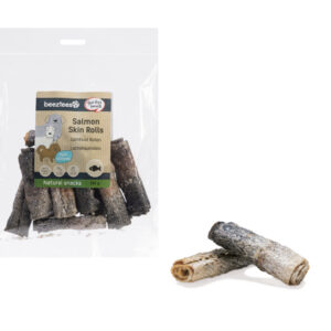 Beeztees Hundesnack Lachshautrolle 150G