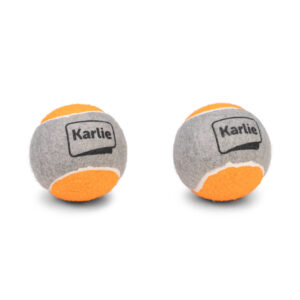 Karlie Spielzeug Tennisball Ora/Grau 6 2X