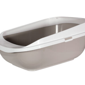 Karlie Katzentoilette M Rand Grau 57X43X25,5