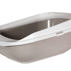 Karlie Katzentoilette M Rand Grau 64,5X48X27
