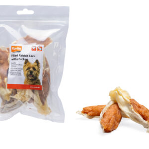 Karlie Gefüllte Kaninchenohren Huhn 250G
