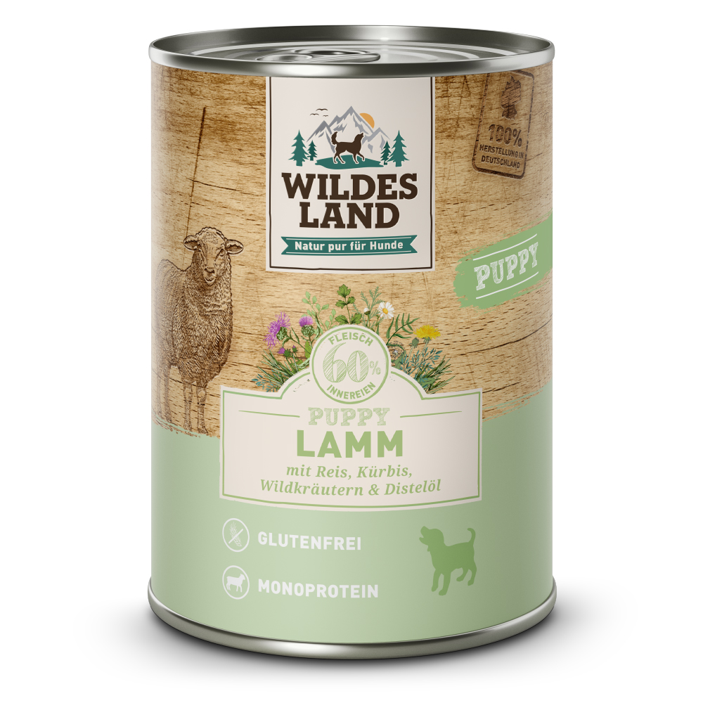 Wildes Land Puppy Lamm mit Kürbis & Reis