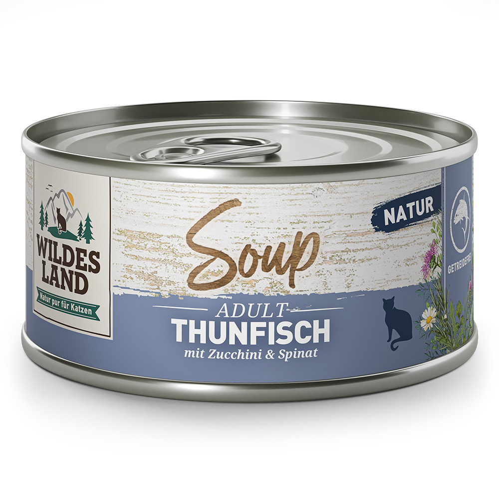 Wildes Land Soup Thunfisch mit Zucchini & Spinat