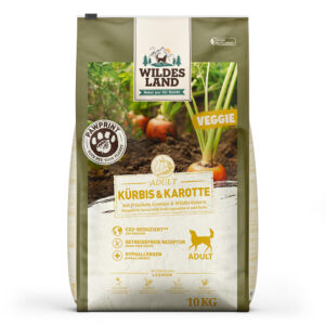 Wildes Land PawPrint Veggie | Kürbis & Karotte mit frischem Gemüse & Wildkräutern