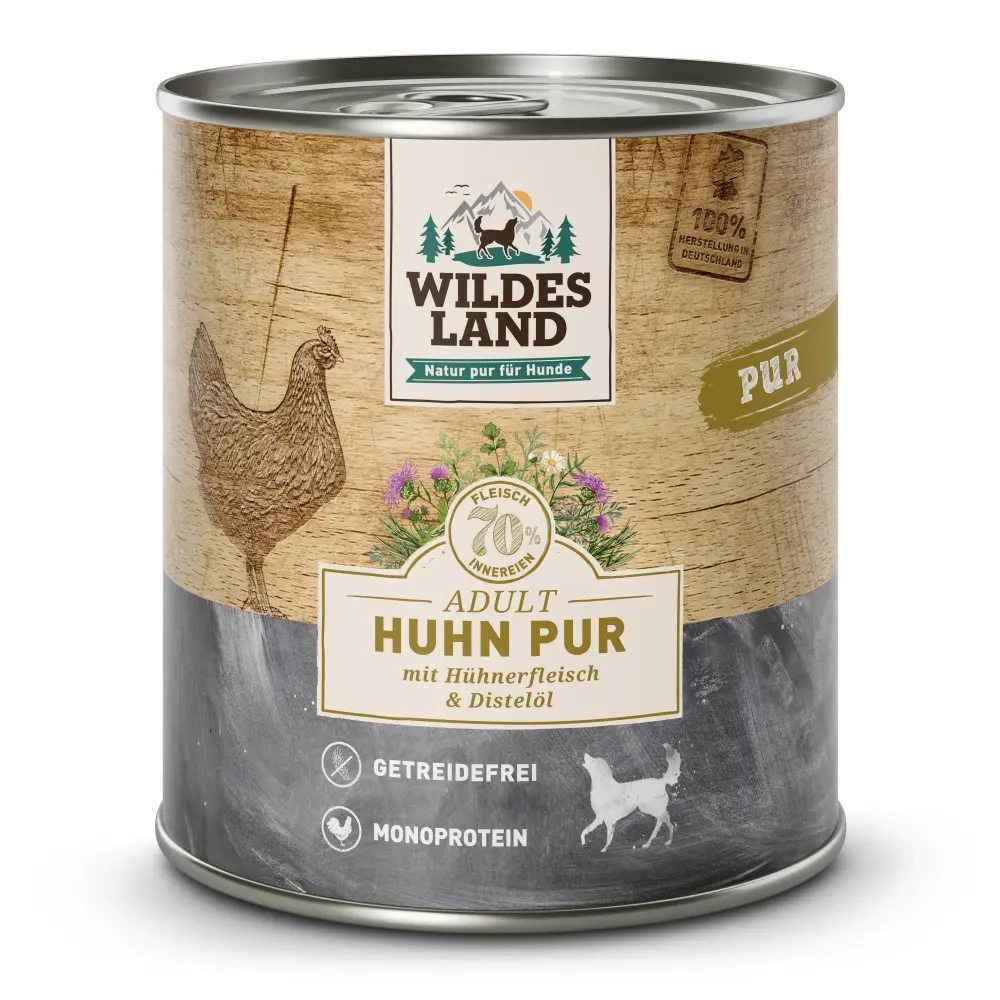 Wildes Land Huhn PUR mit Distelöl